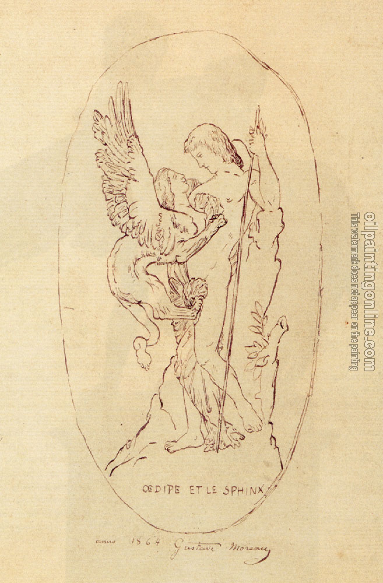 Moreau, Gustave - Oedipe Et Le Sphinx